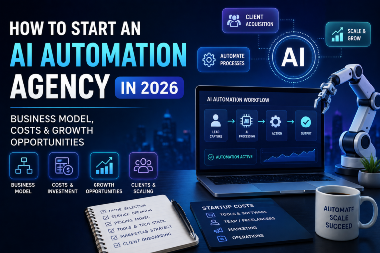 How to Start an AI Automation Agency in 2026: Business Model, Costs & Growth Opportunities