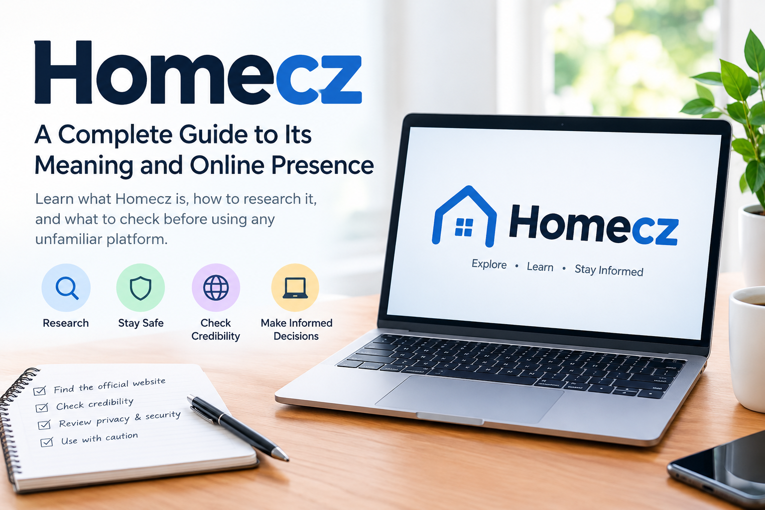 Homecz complete guide explaining online research, website credibility, and internet safety.